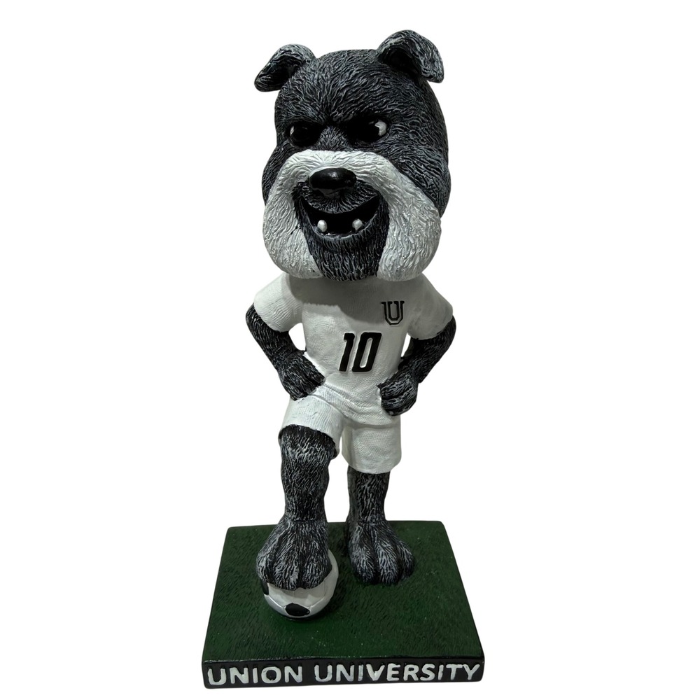 Union University Buster Bulldog Soccer Bobblehead Mascot #10 Alexander Global 8"